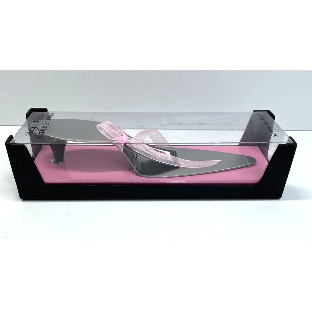 HIGH HEEL CAKE SERVER STAINLESS SERVE IN STYLE WILD EYE DESIGNS NEW IN BOX